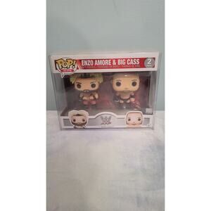 Funko Pop WWE Enzo Amore & Big Cass 2 Pack Vinyl Figures Unopened W Protector